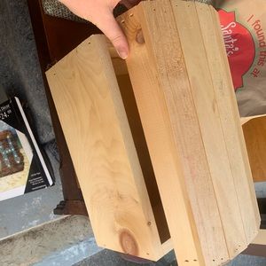 Wooden card box letters included